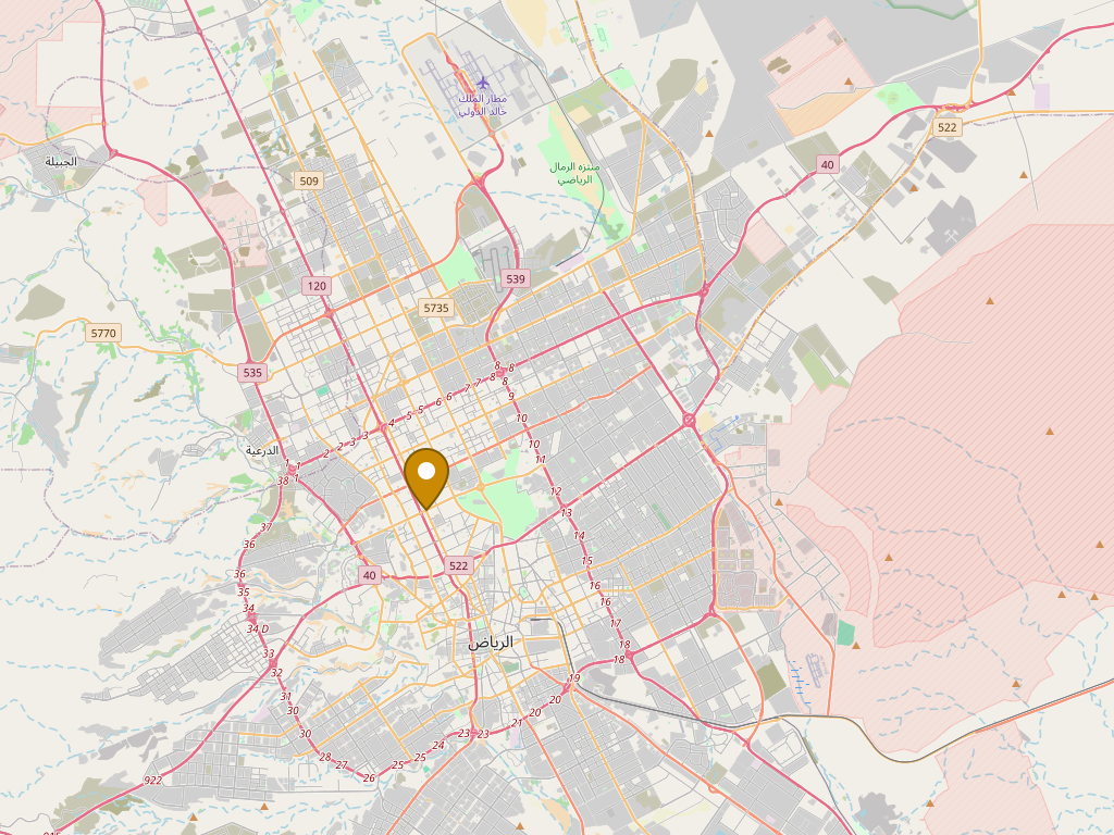 Map of Riyadh, Saudi Arabia